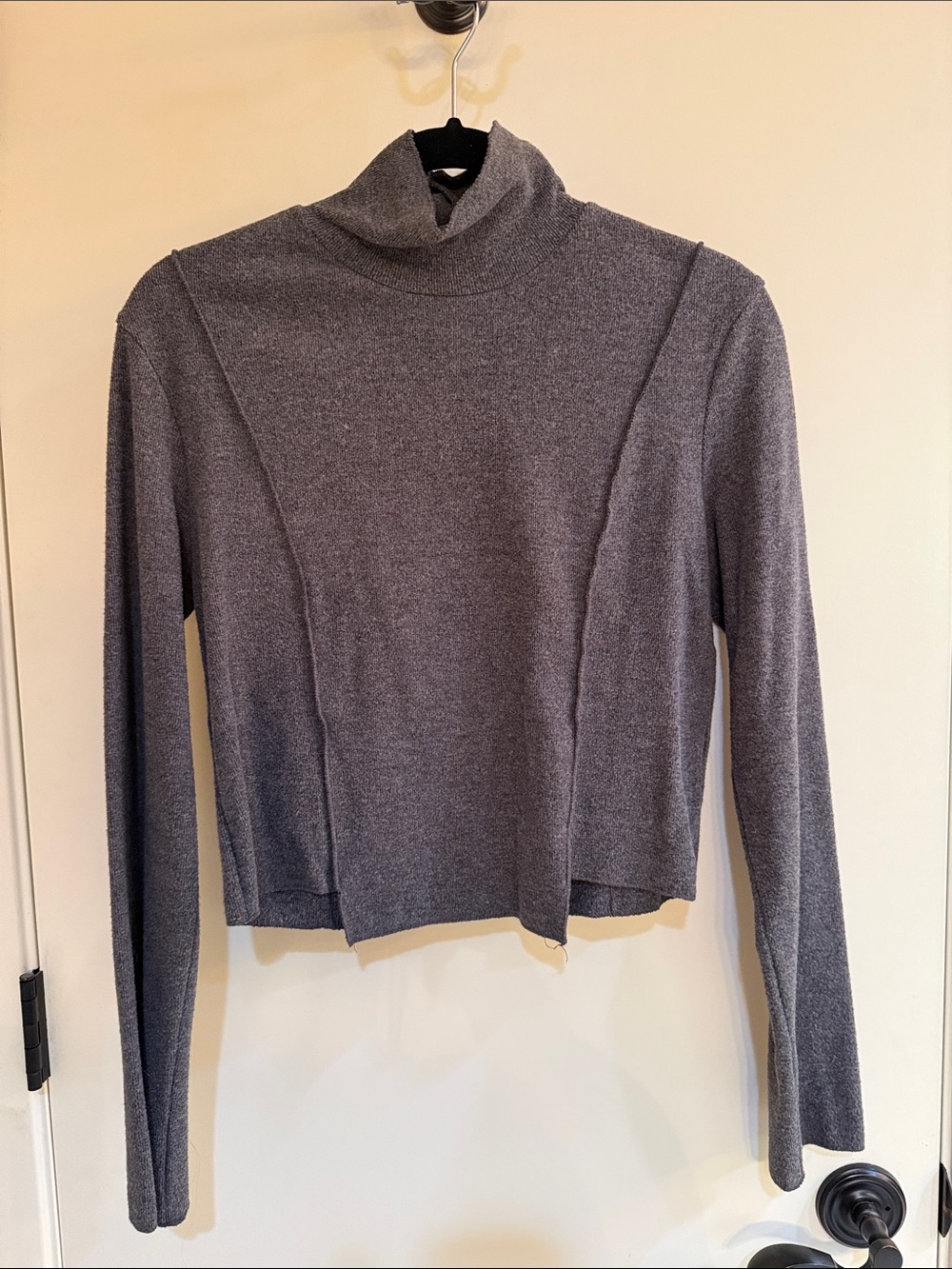 Kittenish Heather Gray Open Front Cardigan